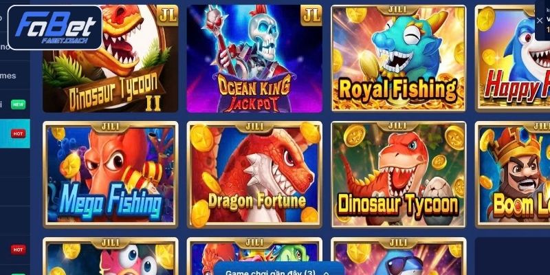 Danh mục game bắn cá FABET hot không nên bỏ lỡ